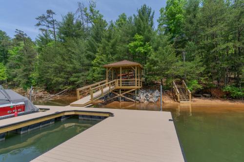 The Waterman Lakefront Luxury with Hot Tub & Private Dock! in Glen Alpine (NC)