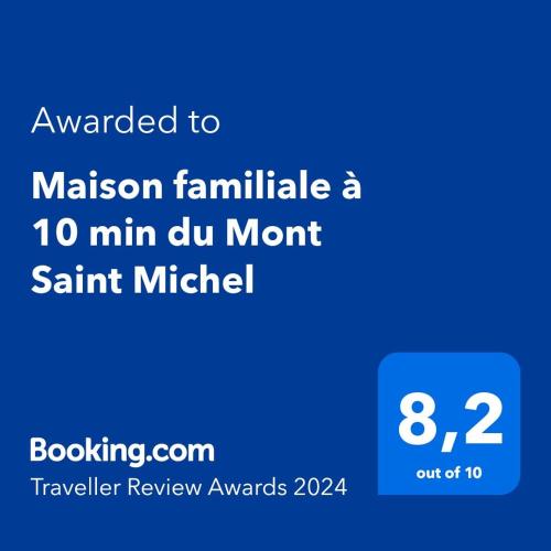 Maison familiale à 10 min du Mont Saint Michel
