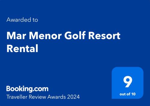 Mar Menor Golf Resort Rental