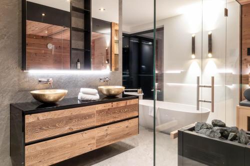 Sauna, Hollywood Dream Penthouse & Apartments mit privater Sauna nahe Ischgl in Kappl