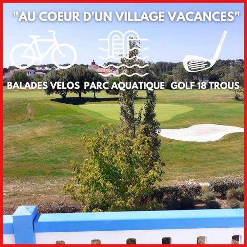 "LES SANTOLINES" Appartement 6 personnes, vue golf, accès piscines gratuit - Location saisonnière - Talmont-Saint-Hilaire