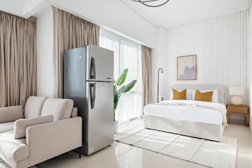 Guestroom, Silkhaus Vacation Homes Luxury Studio in Residential Neighborhood in Dubai Silicon Oasis