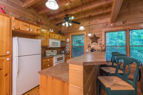 Firefly Lodge Private Log Cabin with Mountain Views! in Black Mountain, USA