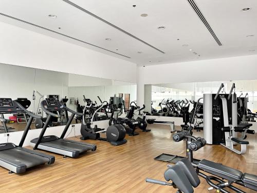Fitness center, Silkhaus Vacation Homes Luxury Studio in Residential Neighborhood in Dubai Silicon Oasis