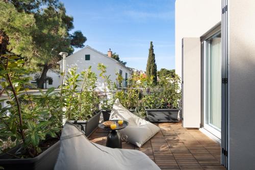 Exterior view, Modern Seafront Villa Steps from the Beach in Rogoznica