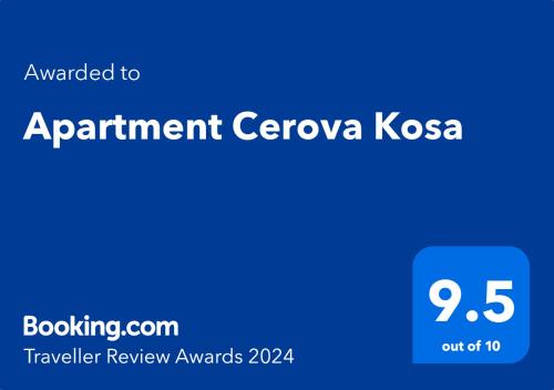 Apartment Cerova Kosa