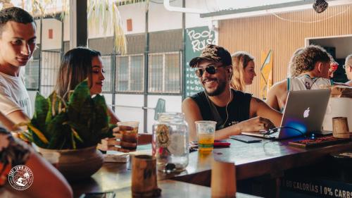 bar/salon, Surf Town Hostel in San Juan Del Sur