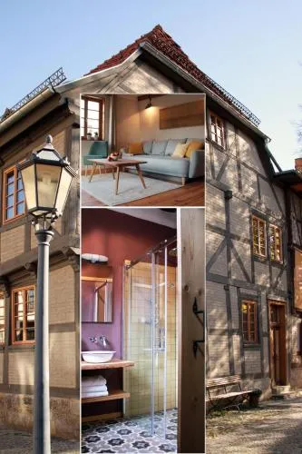 Ferienhaus -direkt--Kaisereinsde - traditionelles Lehmbauhaus Parken gratis in Quedlinburg, Deutschland