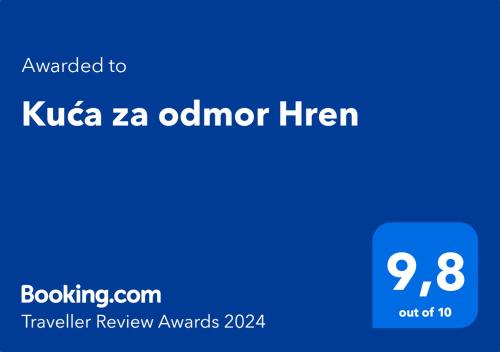 Kuća za odmor Hren