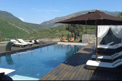 One bedroom property with private pool sauna and terrace at Boltana
