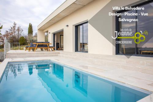 VILLA LE BELVEDERE-DESIGN-PISCINE-VUE-GAILLAC - Accommodation - Salvagnac