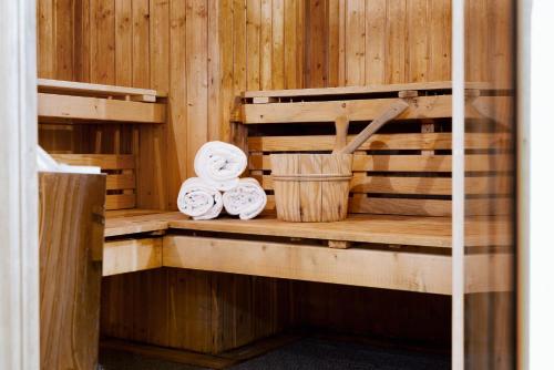 sauna, Slottsskogen Hostel in Gothenburg