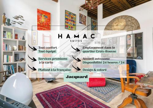 Hamac Suites- Le Jacquard Croix-Rousse - 2pers - Location saisonnière - Lyon