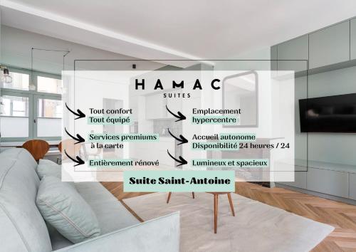 HAMAC Suites Suite St Antoine 2 CH Unique - Location saisonnière - Lyon