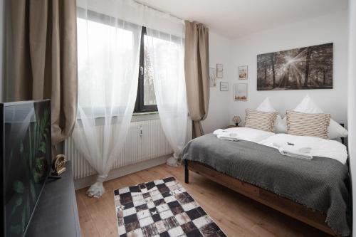 1-4 Gaste Wohnung W-Lan, Netflix, Amazon, Parken, Arbeitsplatz, 24h Check in ,Vollausgestattet Kuche in Datteln