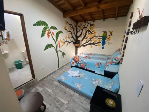 1 double bed