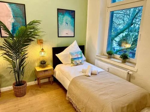 Apartment 'Die Welle', Netflix, Sonos, zentral nahe Helios Klinik und Messe Düsseldorf in Krefeld, Deutschland