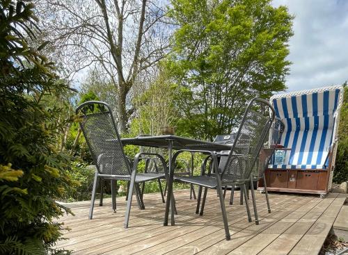 balkon/terras, Fischerhus In Krummin - nur für Urlauber (Fischerhus In Krummin - nur fur Urlauber) in Krummin