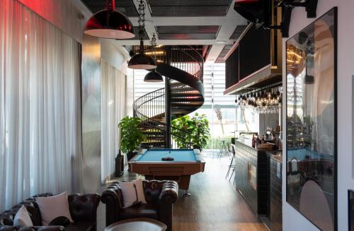 zonă comună salon/TV, The Aberdeen by Ovolo, a Wyndham Hotel in Hong Kong Island Sud
