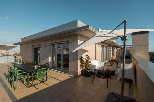 Balcony/terrace, Olala Port Forum Apartments in San Adrian de Besos