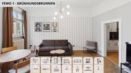 NEU SandAPART32 - 3 tolle FeWos von 1-8 Pers mitten in der Altstadt