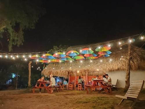 餐厅, Hostel Los Chocoyos in 梅里达