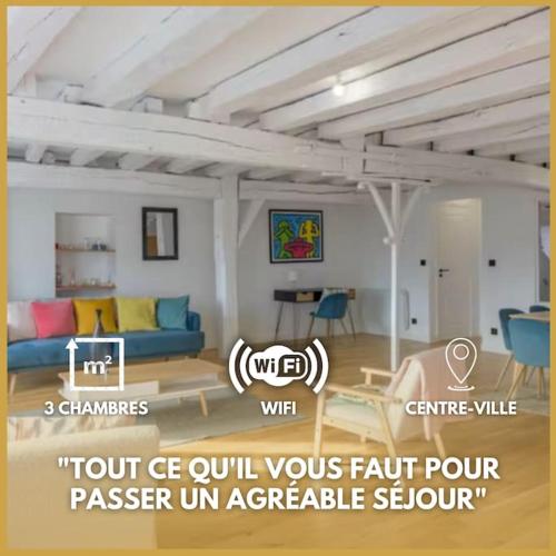 Le Duplex Lumineux *T4* - Location saisonnière - Orléans