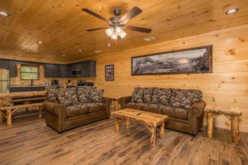 Hidden Gem Cabin for up to 10 with Wi-Fi game room hot tub and swim spa close to town private - image 7