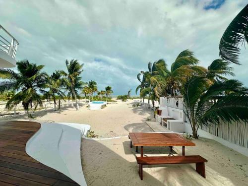Unique Beachfront Casa Kyma, Pool, San Crisanto, Yucatan in Dzilam De Bravo
