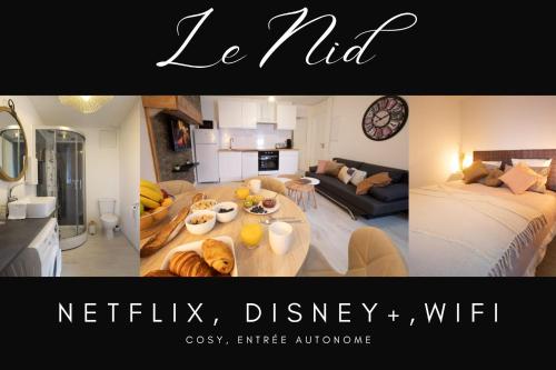 . Le Nid 3 étoiles Wifi, Netflix, Disney, Coeur de Bastide