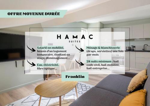 Hamac Suites - Le Franklin - 4 people - Location saisonnière - Lyon