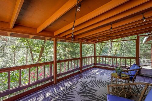 Balcony/terrace, Timber Lodge : Tranquil Forest & Easy Lake Access! in Lakehead