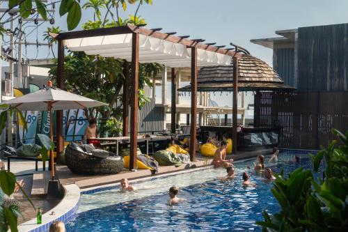 Swimming pool, Sea Beach Hostel & Club Beachfront 18-39 years only in Krabi