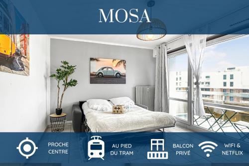 HOMEY MOSA - Au pied du Tram - Proche centre - Balcon Privé - Wifi et Netflix - Location saisonnière - Annemasse