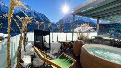 Ferienwohnung Chasa Splerin mit Whirlpool auf Terrasse in Scuol, Schweiz