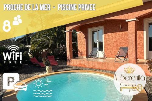 "Villa Pielza " avec piscine près des plages du sud