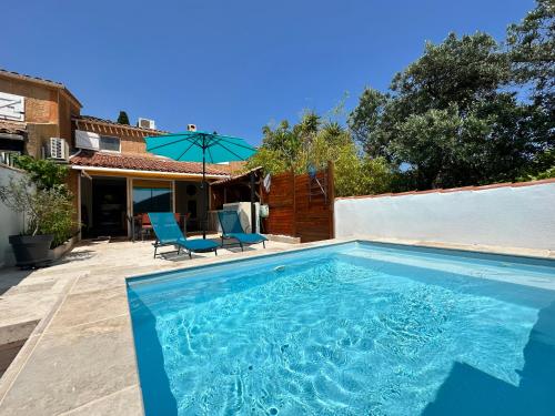 Mazet provencal climatisé avec piscine privée pour 4 pers Domaine privé - Location, gîte - La Londe-les-Maures