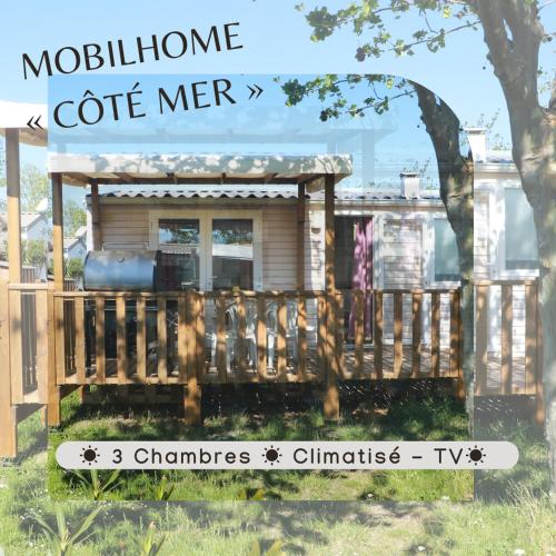 Mobilhome Côté mer - 3 Chambres - Climatisé - TV - Camping - Sigean