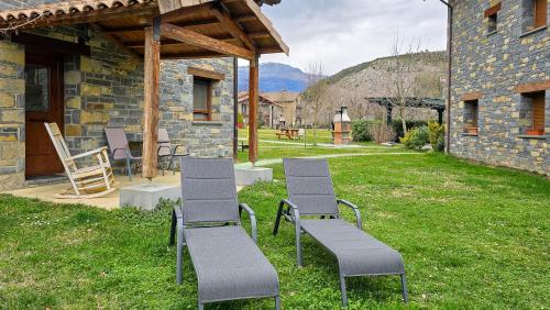 tuin, Casas la Ribera Ordesa in Escalona