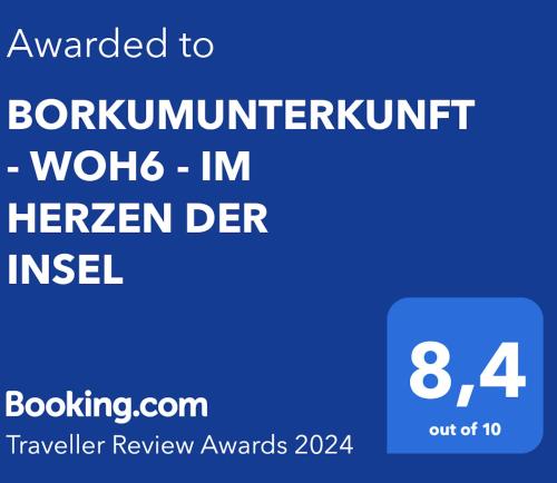 BORKUMUNTERKUNFT - WOH6 - IM HERZEN DER INSEL