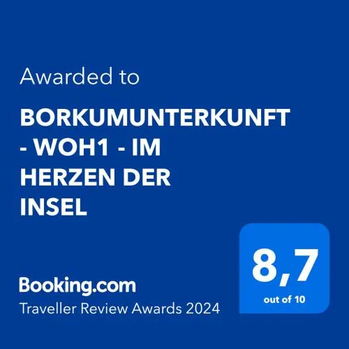 BORKUMUNTERKUNFT - WOH1 - IM HERZEN DER INSEL in Borkum, Deutschland
