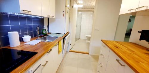 Two room 54m2 apt, WiFi, free parking, terrace, near central park in Eira