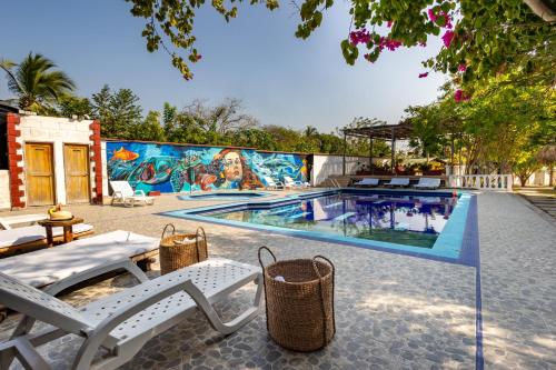 Swimming pool, Marazao Beach Hotel & Wellness in Tierra Bomba