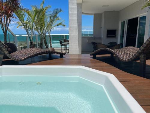 Mariscal Praia Centro Vista al Mar Departamento de Lujo – khách sạn tại Morrinhos