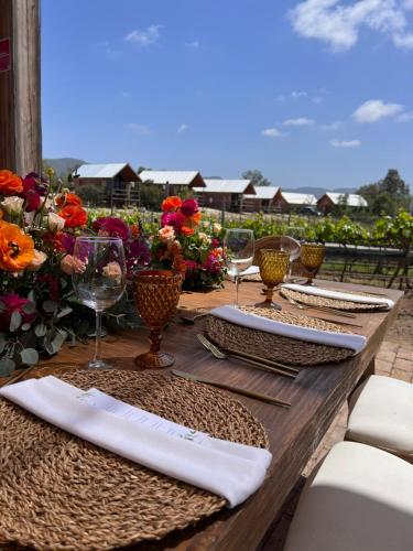 Bankett-terem, Don Tomas Viñedo cabañas (Don Tomas Vinedo cabanas) in San Marcos