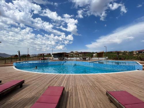 Úszómedence, Don Tomas Viñedo cabañas (Don Tomas Vinedo cabanas) in San Marcos