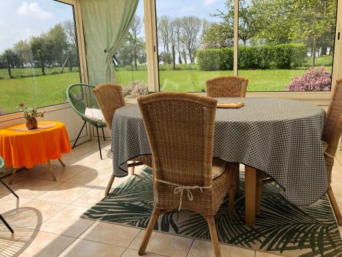 Balkons/terase, Gîte du petit pressoir près du Treport Baie de Somme classé 3 étoiles (Gite du petit pressoir pres du Treport Baie de Somme classe 3 etoiles) in Le Mesnil-Reaume