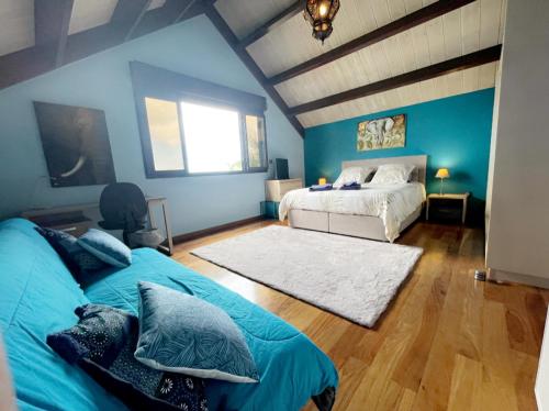 Chambre "bleu océan" Villa Hermès 2