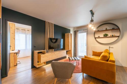 L'Œuvre dArt - Appartement avec parking privé - Location saisonnière - Noisy-le-Grand