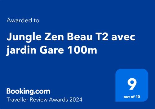 Jungle Zen Beau T2 avec jardin Gare 100m